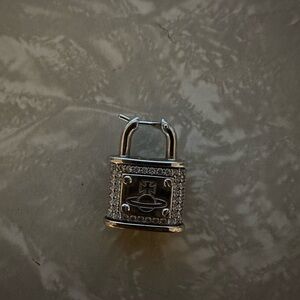 Vivienne Westwood Silver Padlock Earring